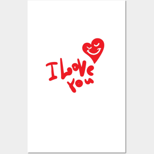 I LOVE YOU - VALENTINE&#39;S DAY - STICKER Posters and Art